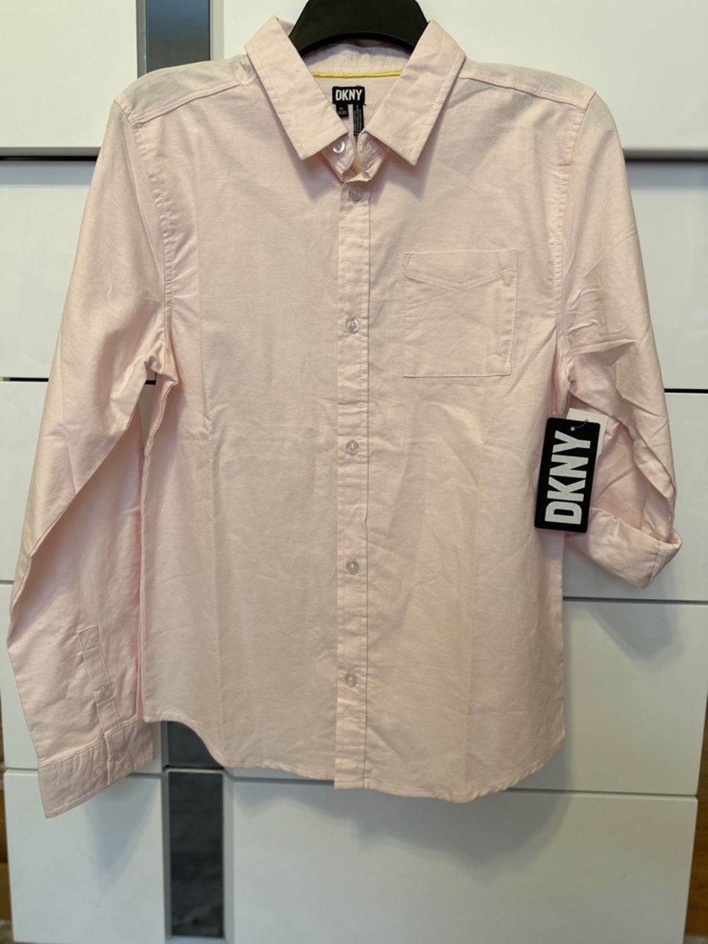 DKNY Light Pink Button-Down Shirt for Kids